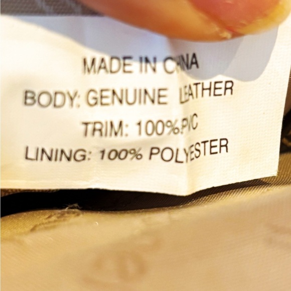 Tignanello Brown 100% Genuine Pebbled Leather Crossbody Many Pockets/Openings - Picture 14 of 16